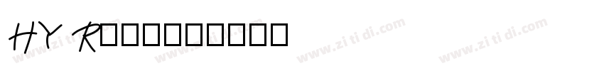 HY Roaage字体转换